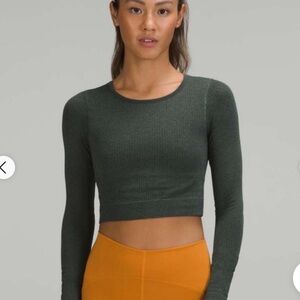 BNWOT EBB TO THE STREET LS IN DARK GREEN SZ 8